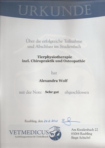 Tierphysiotherapie Alexandra Wolf